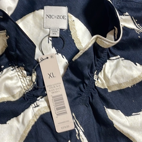 NIC+ZOE sleeveless Shirt Dress Size XL NWT - Picture 6 of 8